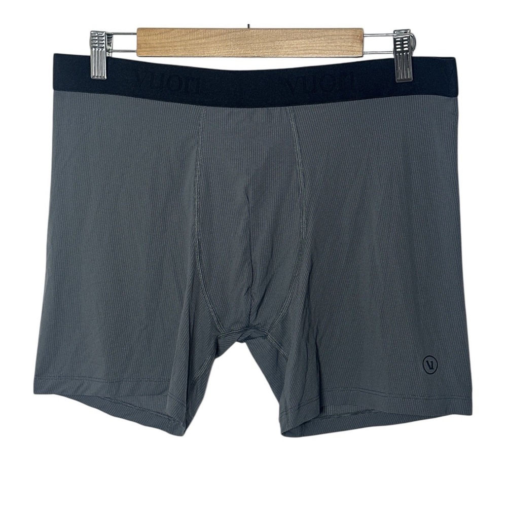 Vuori Mens XL Grey Lifestyle Boxer‎ Brief Underwear NWOT